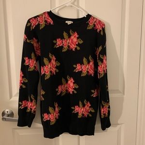 Soft floral sweater
